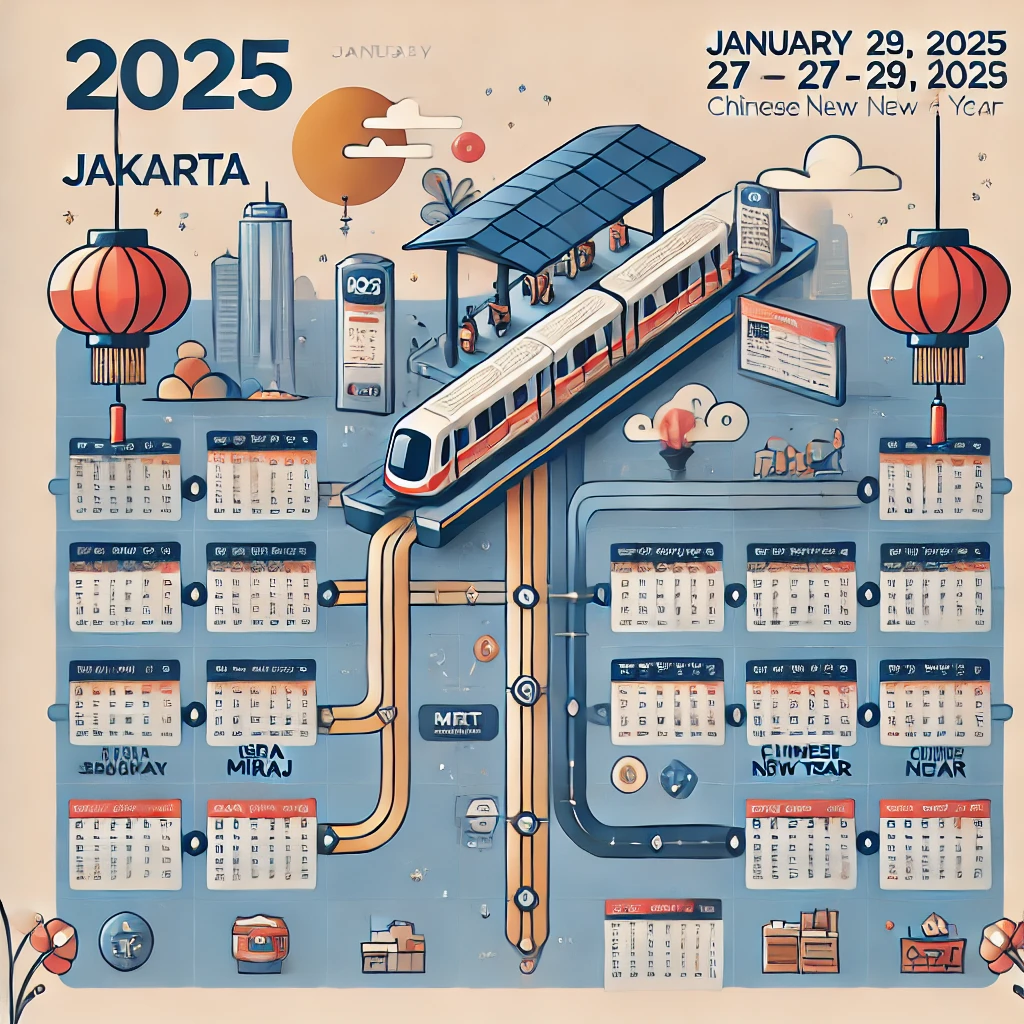 Jam Operasional MRT Jakarta 27-29 Januari saat Libur Isra Miraj-Imlek 2025