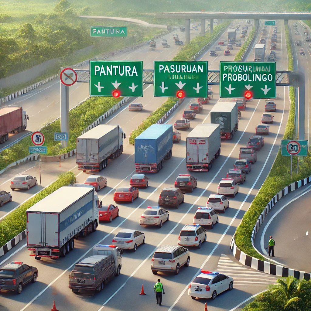 Kendaraan di Jalur Pantura Dialihkan ke Tol Pasuruan-Probolinggo