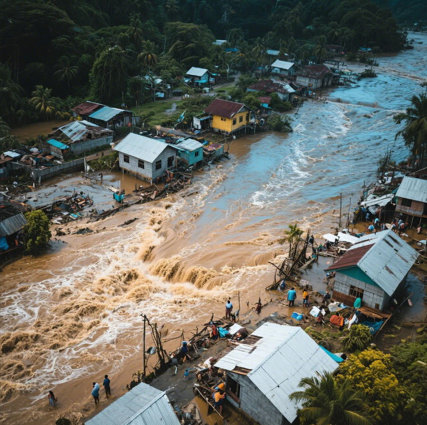 Banjir Bandang Desa Wombo di Donggala Imbas Air Sungai Meluap