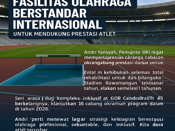 Bangun Fasilitas Olahraga Internasional