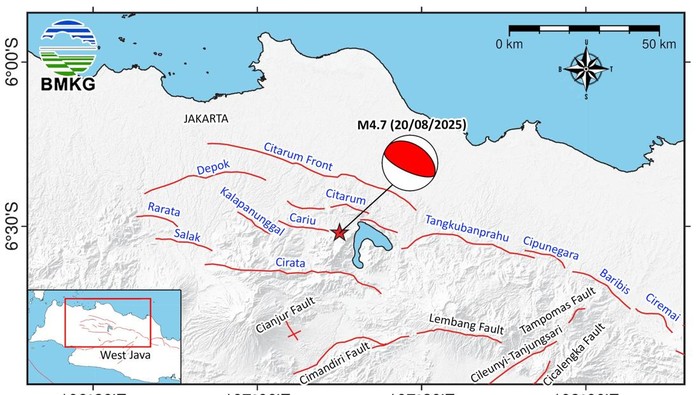 Sesar Baribis Dari Sejarah hingga Pemicu Gempa Bekasi
