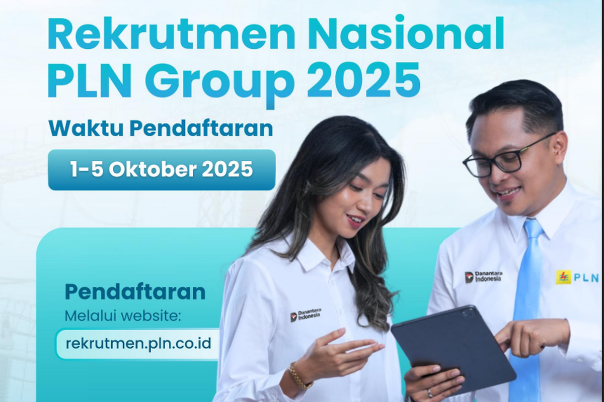 PLN Group Rekrut Pegawai 2025, Jurusan dan Kualifikasi yang Dibutuhkan